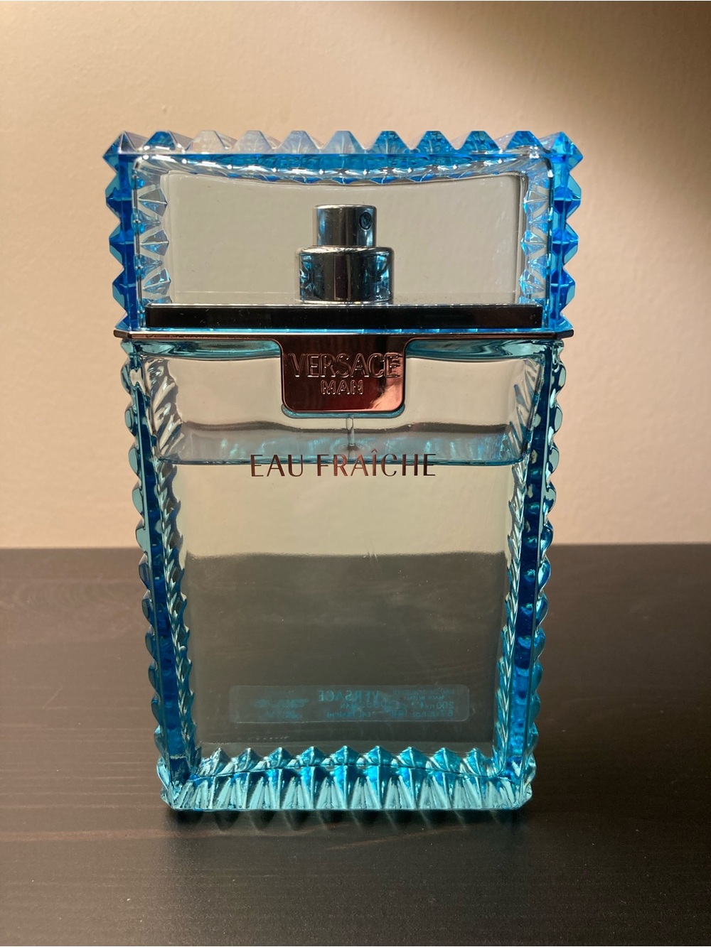Versace Blue Eau Fraîche Men Cologne Bottle